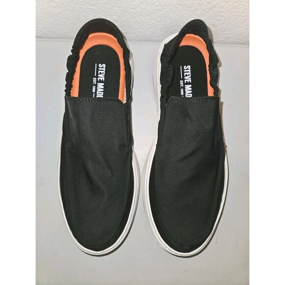 New Steve Madden Mens Nellis Black Slip-On Size 9M
